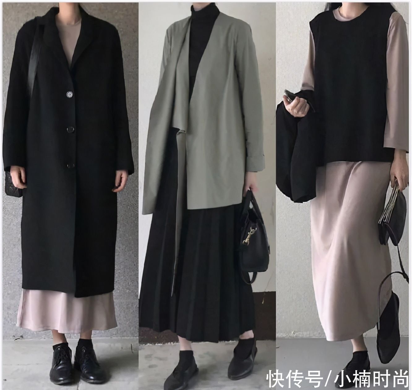  日常|素色也是营造高级感的一种方式，21套秋冬日常素色造型搭配推荐