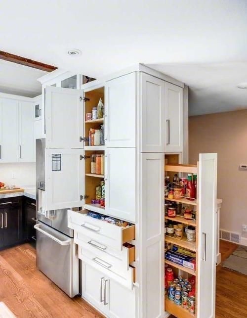 家政柜|再装修,我一定给橱柜留50公分打高柜,有了它厨房能少打4个柜子