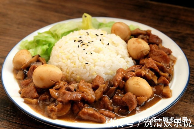 步骤|香菇卤肉饭配丝瓜鸡蛋汤,做法简单营养好,详细食谱分享,看看吧