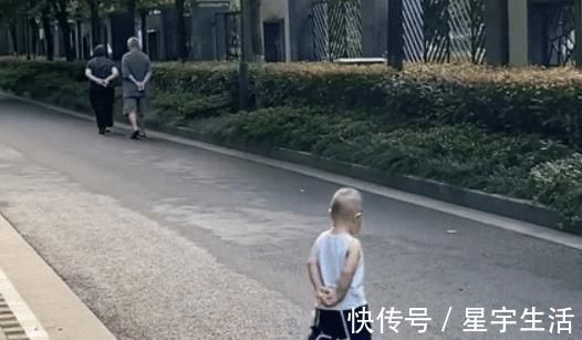小手手|“老干部宝宝”出门溜达,背着手屁颠屁颠跟在后面,模仿到了精髓