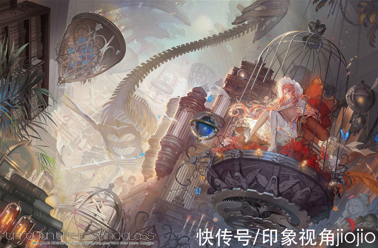 插画作品!油画质感与天真萝莉相结合的插画,非常的明亮生动