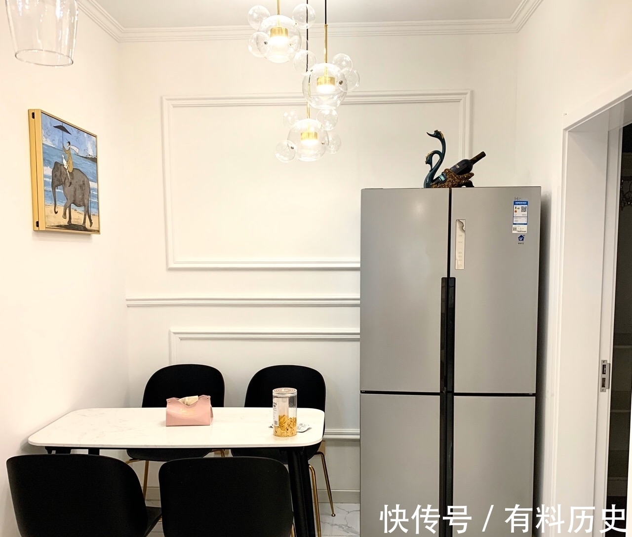 鞋柜|新房不懂装修别乱来，学她家设计，效果很漂亮，吧台非常喜欢！