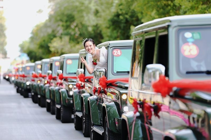 酒泉卫星发射中心|真情“十”意 120对航天新人情定大漠