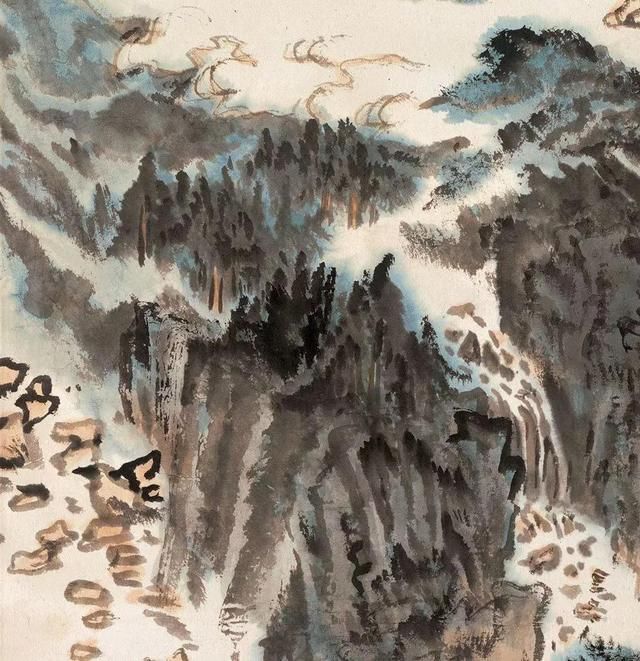 其意|陆俨少八十岁写其意--暮春咏归图