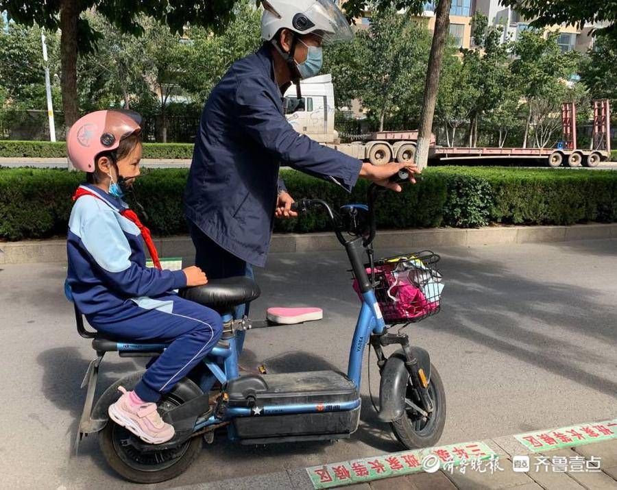 一带|真牛！济南这所小学驾乘电动车头盔佩戴率达百分之百