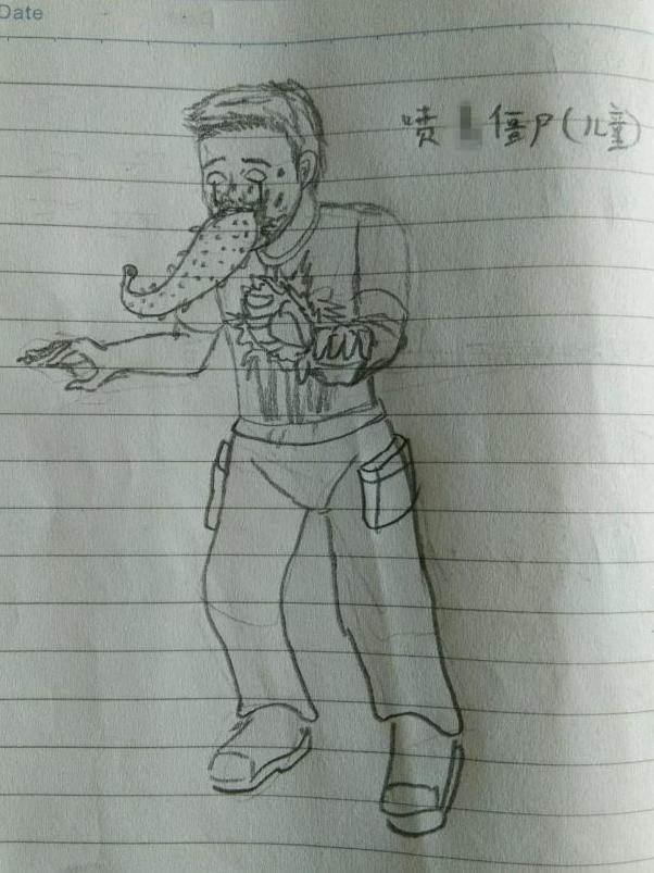 暗讽|明日之后：玩家画游戏角色素描，暗讽小学生，画画技术有待提高