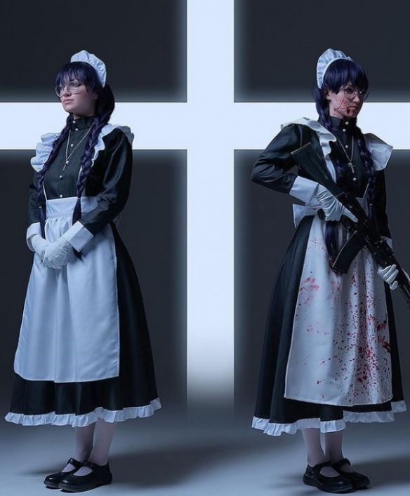 俄罗斯|俄罗斯正妹COS《黑礁》战斗女仆长 反差御姐战力爆炸