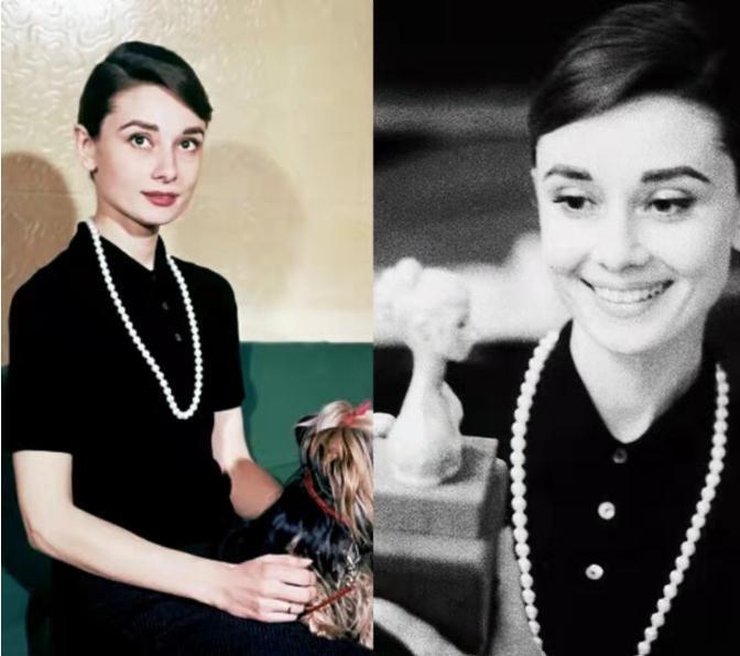 版型 赫本老年干瘦有皱纹仍优雅美丽,穿搭经典有书香气,超合适妈妈们