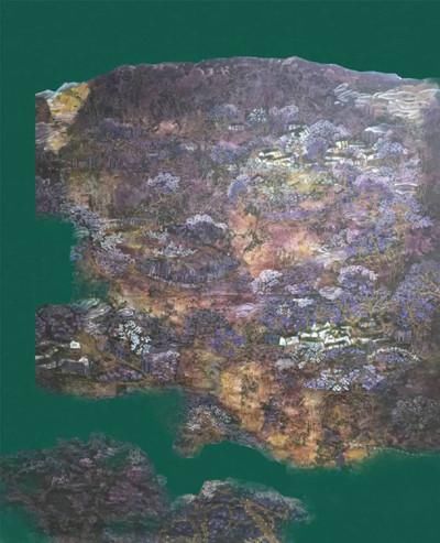  山水|青紫重彩一一王存海