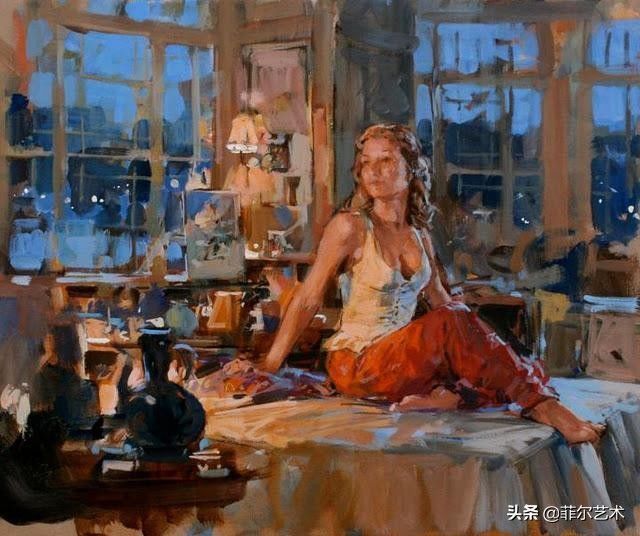 性感@英国艺术家用豪放泼辣的笔触,描绘出性感迷人的西洋女郎