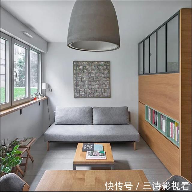 实木|他的27㎡公寓,卧室抬高,满屋柜子收纳+隔断,邻居天天来参观!