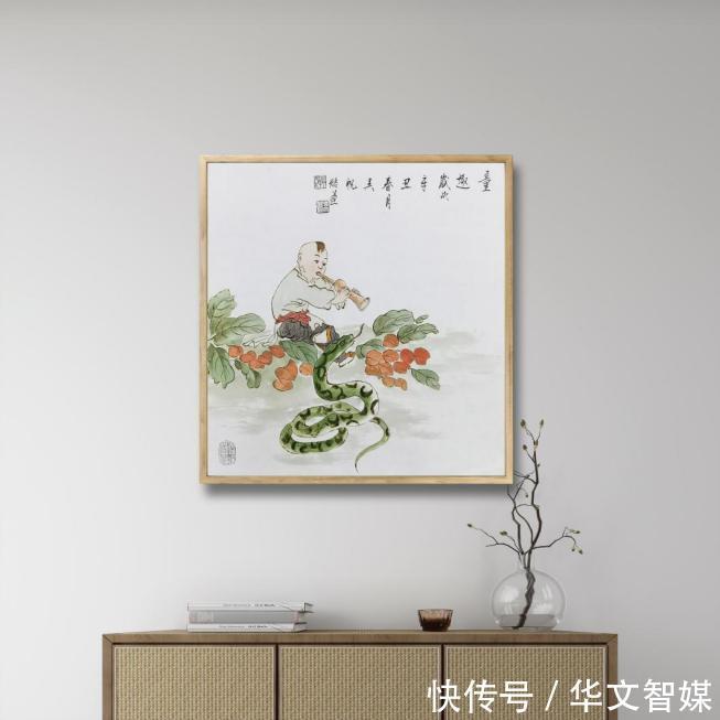 童趣图!家中挂上 大文创研究院 吴帆 童趣图,为家庭带来欢声笑语