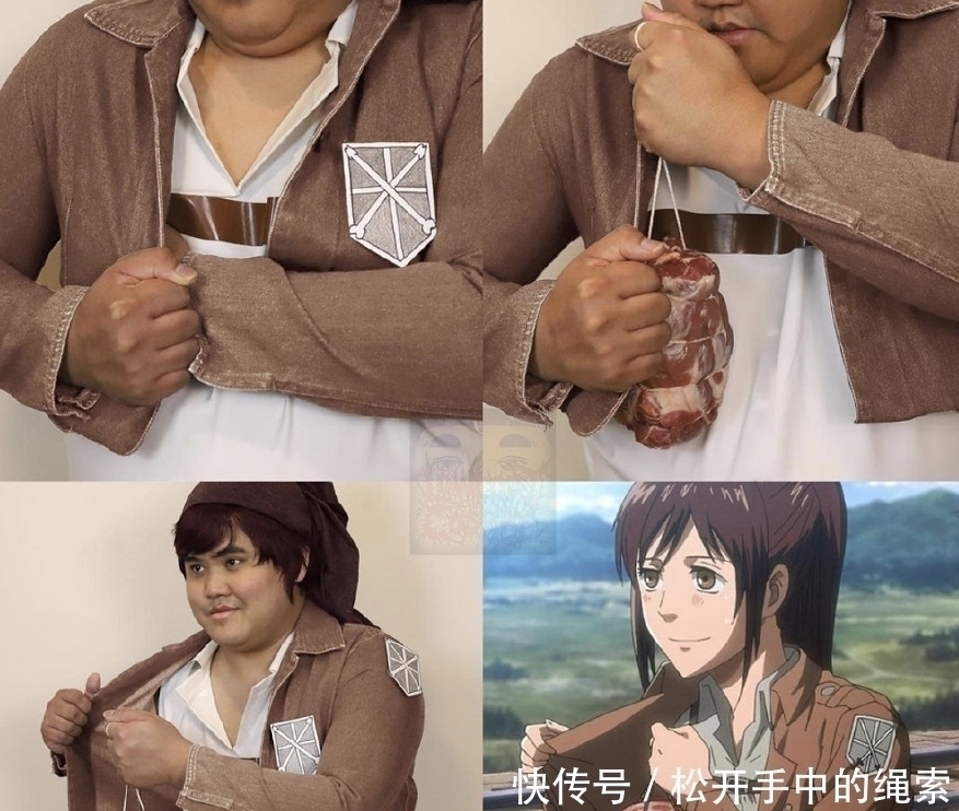 艾伦|泰国小哥进击的巨人系列,还原度过高,马趴这是在模仿他吧?