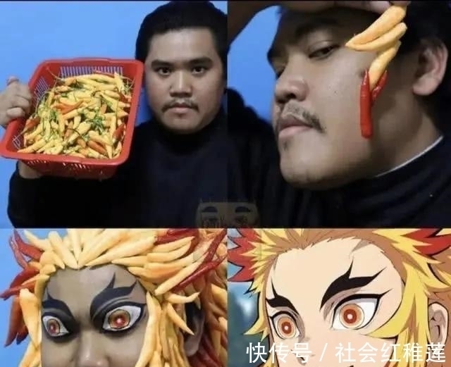 杏寿郎|泰国小哥低成本COS《鬼灭之刃》,五毛装备玩出满分效果,绝了