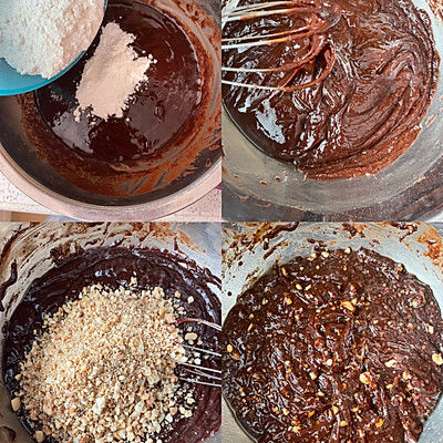 布朗尼坚果芝士蛋糕