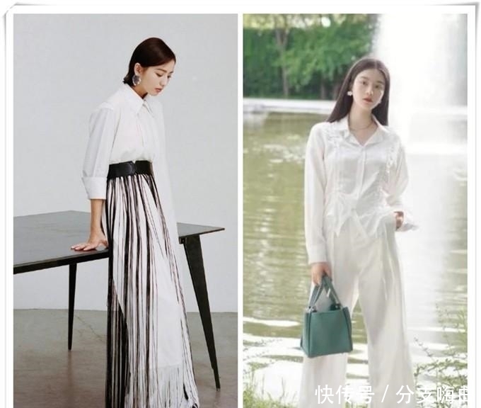 阔腿裤+衬衫=中年女性气质穿搭,开春正流行