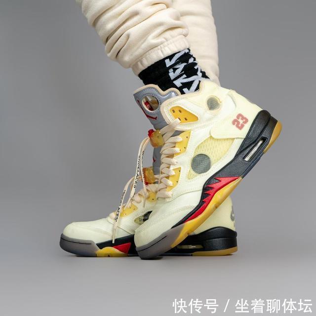 这鞋氧化可真黄!流川枫OFF-WHITE x AJ5上脚照香吗