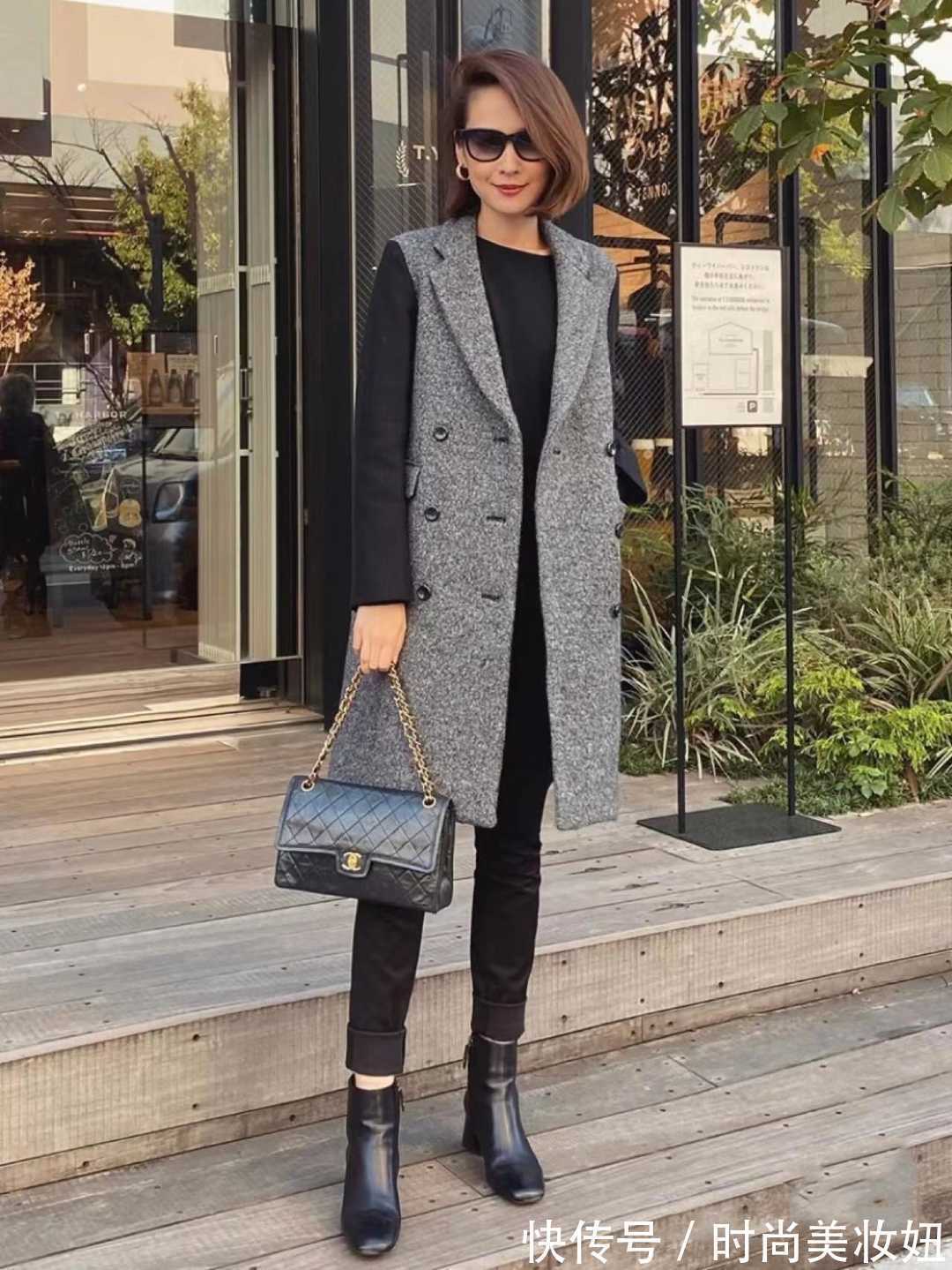 优雅|40岁之后要会优雅穿搭,看她的搭配简洁高级,中年女人学一学