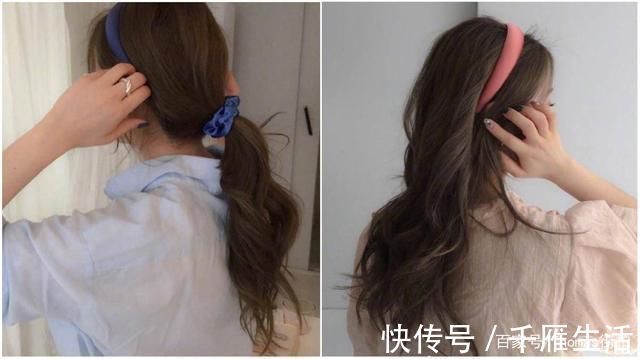 头发|女性发型打理,韩系美发搭配时髦的发饰,流露女性温柔优雅的气质