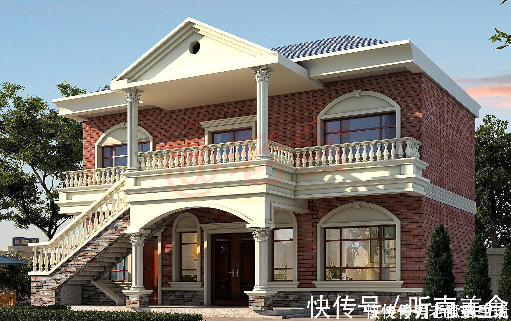 大三房|占地100平不到的美式二层别墅，精美实用，造价仅18万，值得收藏