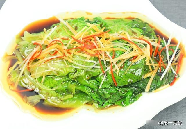 白灼生菜|饭店的白灼生菜清脆入味不发黑,到底是怎么做的,厨师长教你技巧