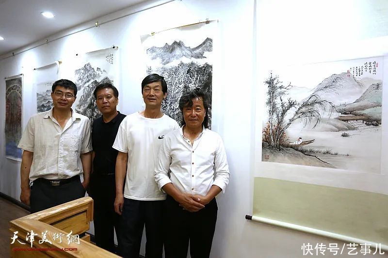 建党|“庆祝建党百年——两岸三地情山水画展”在天津鼓楼紫玉山房开展