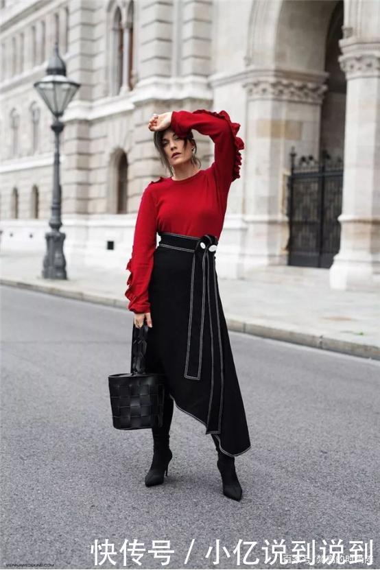 毛衣+裙装、大衣+踝靴才是今冬流行趋势，优雅高级，谁穿都好看