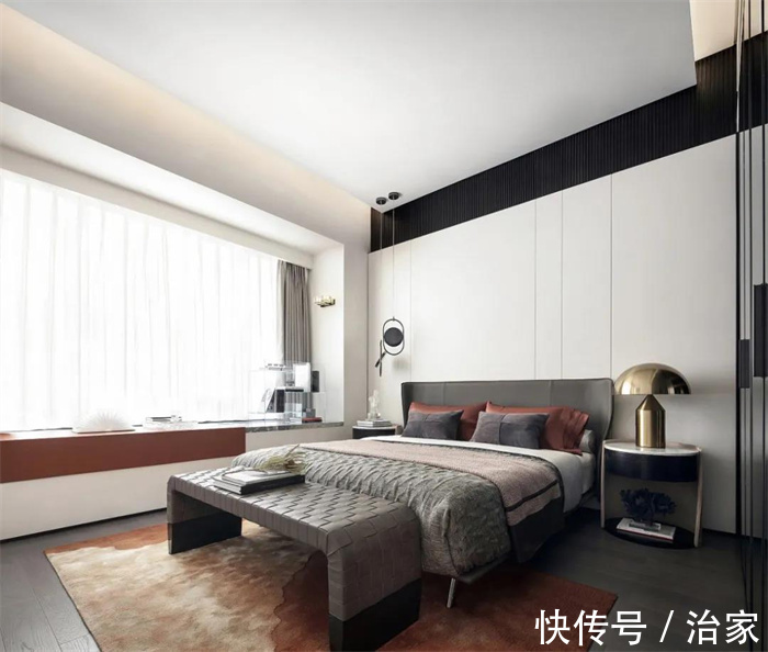 米白|治家平台丨110㎡的室内设计,质感又温馨