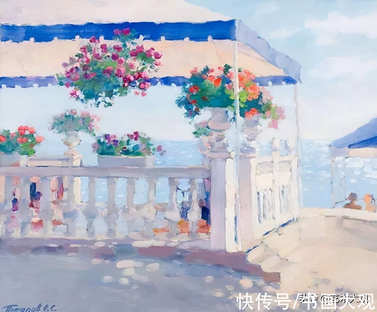 习作&阳光明媚的风景油画写生习作