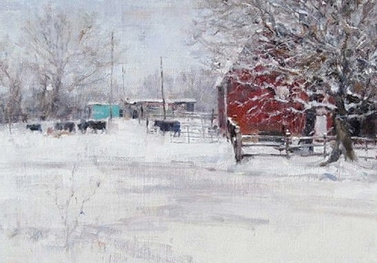 乡村@风景·乡村小景:美国油画家 约翰·奥斯汀·汉娜 的作品欣赏