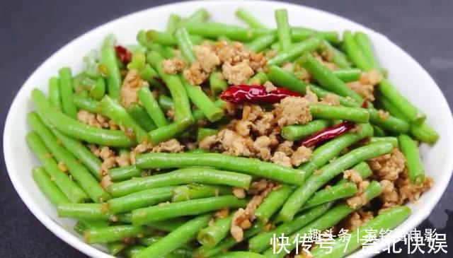 豆角|美食推荐香辣排骨，火爆泡椒腰花，豆腐焖肉，肉末豆角的做法