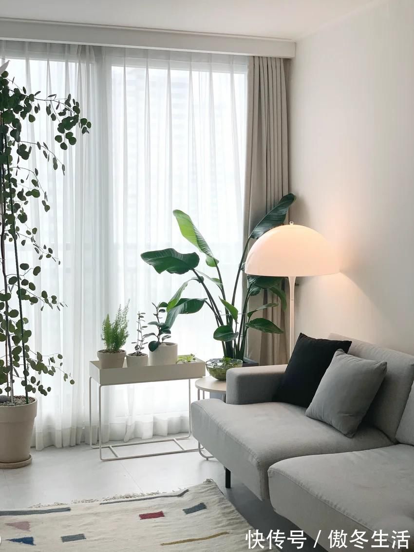 客厅|她独居住57㎡,打通阳台,去电视墙化,干净极简越住越像新房