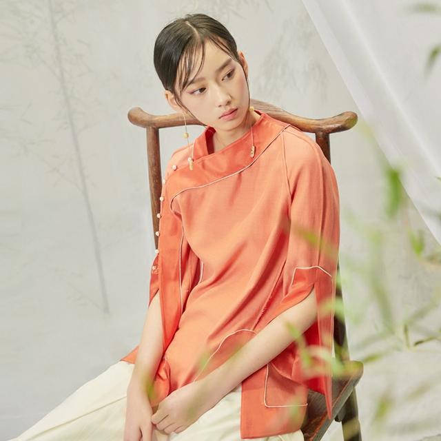 真丝 改良中式服装穿出你不一样的气质