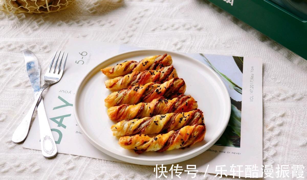 家庭版|家庭版豆沙扭扭酥,香酥可口,美味香甜