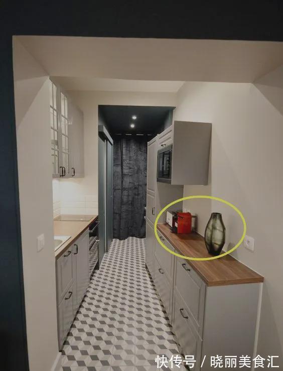 薄柜|L型厨房过道1m宽,加20cm宽薄柜台面,变身U型厨房,小户型这样学