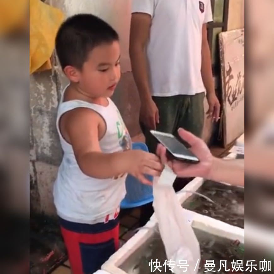 生活环境|小男孩帮爸爸娴熟地“做生意”火了,网友:这么小就有老板架势了