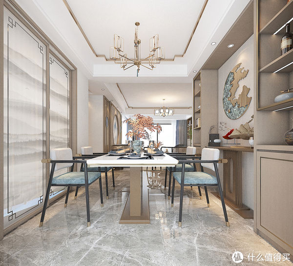 中式风格|长沙夫妻的新家，122㎡现代新中式，去繁就简，打造温馨舒适的氛围