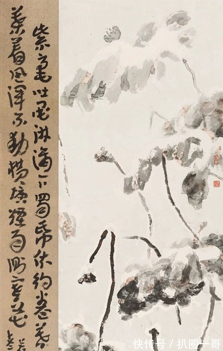 八大山人|「津门网」李老十的绘画大多是一些残荷败柳,有八大山人的画意
