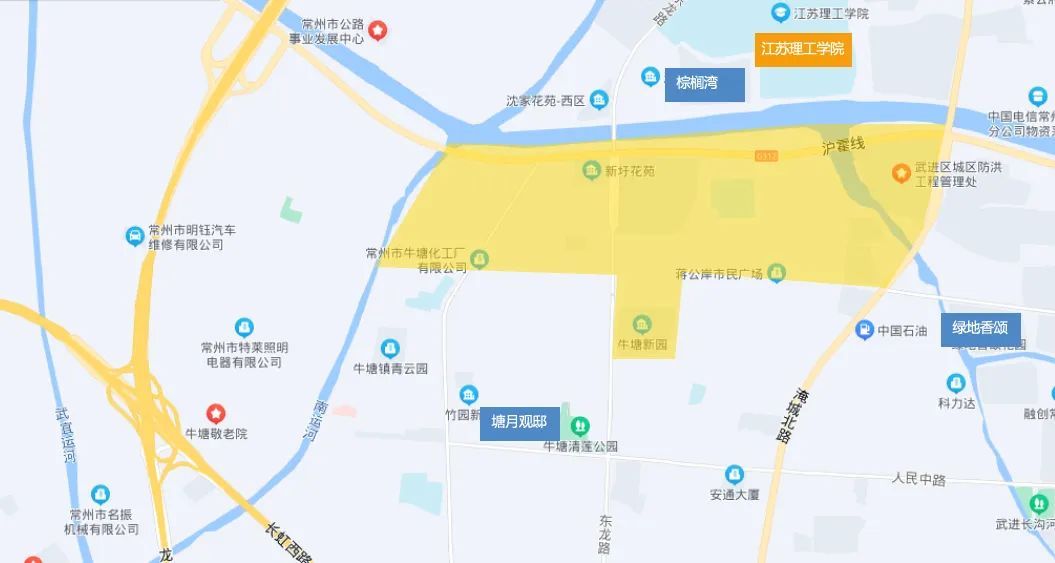 用地|江理工新校区选址疑落地,武进牛塘最新区域规划公示