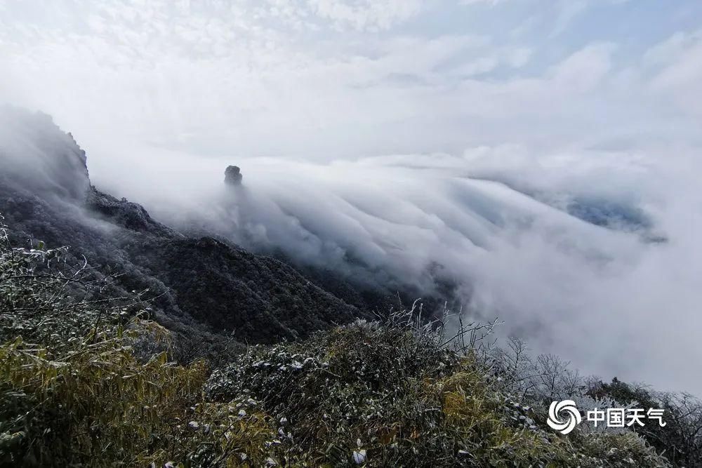 【天气奇观】梵净山惊现瀑布云海