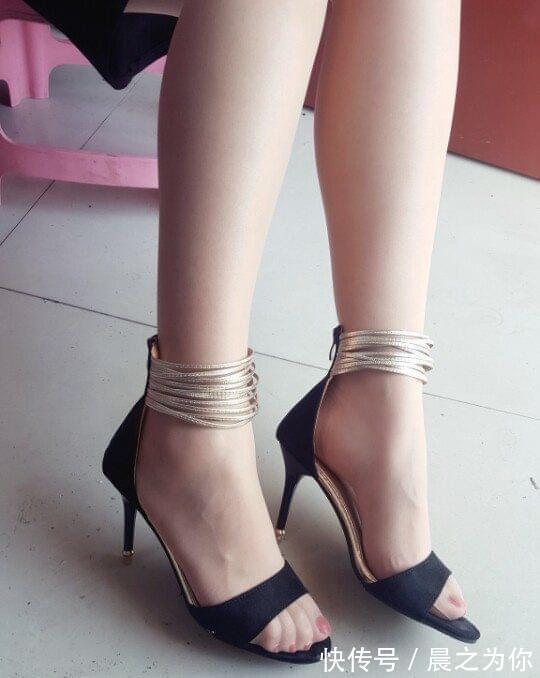 凉鞋 高跟凉鞋搭配薄款肉丝袜,每一天都是优雅女神味道