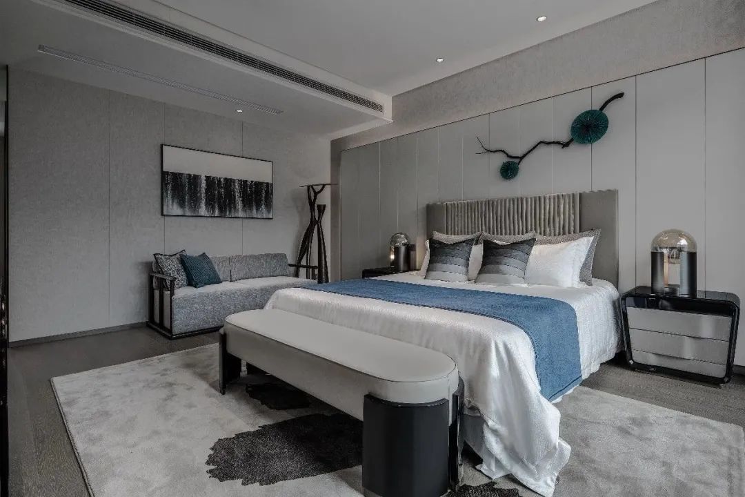 优雅|550㎡现代风别墅,高级灰与水墨色,低调档次的效果很独特