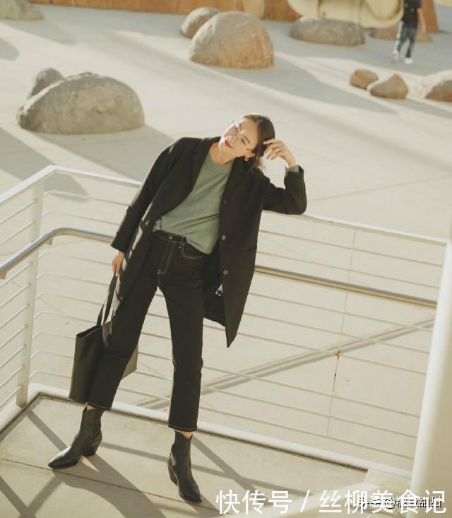 “大衣+微喇裤”也太好穿了!特别是小个子女生,上身增高又显瘦