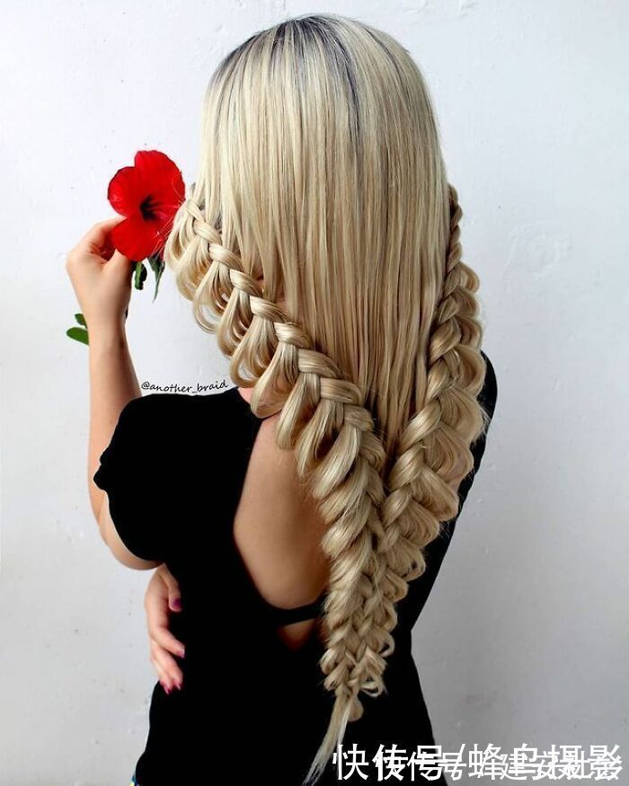 发型 65张编发照片,这哪是编头发分明是画画,图3这发型一次要半天