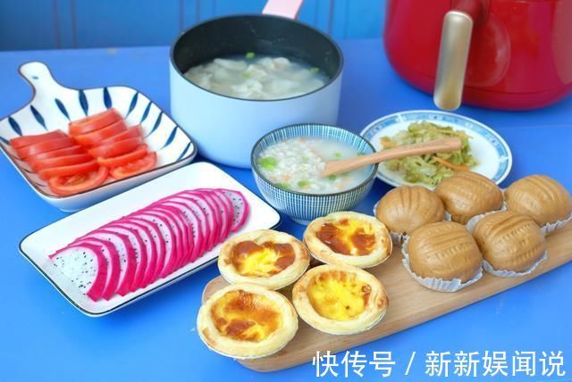 烤蛋挞|30分钟做早餐，有饭有菜有主食，营养又美味，网友：谁看谁想吃