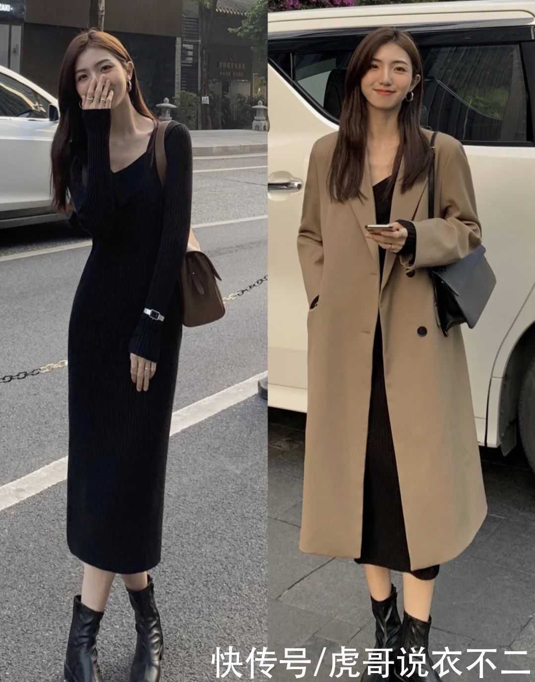 这位时髦精真会穿,仅用两款长裙解锁冬季时尚,将浪漫进行到底