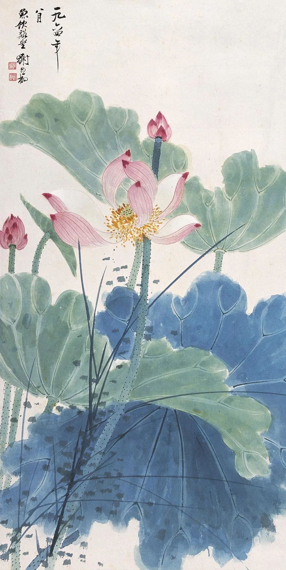 荷塘$谢稚柳的江南荷塘，美翻了