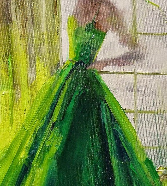 油画颜料|她以生动、动感和现代的笔触,描绘画面