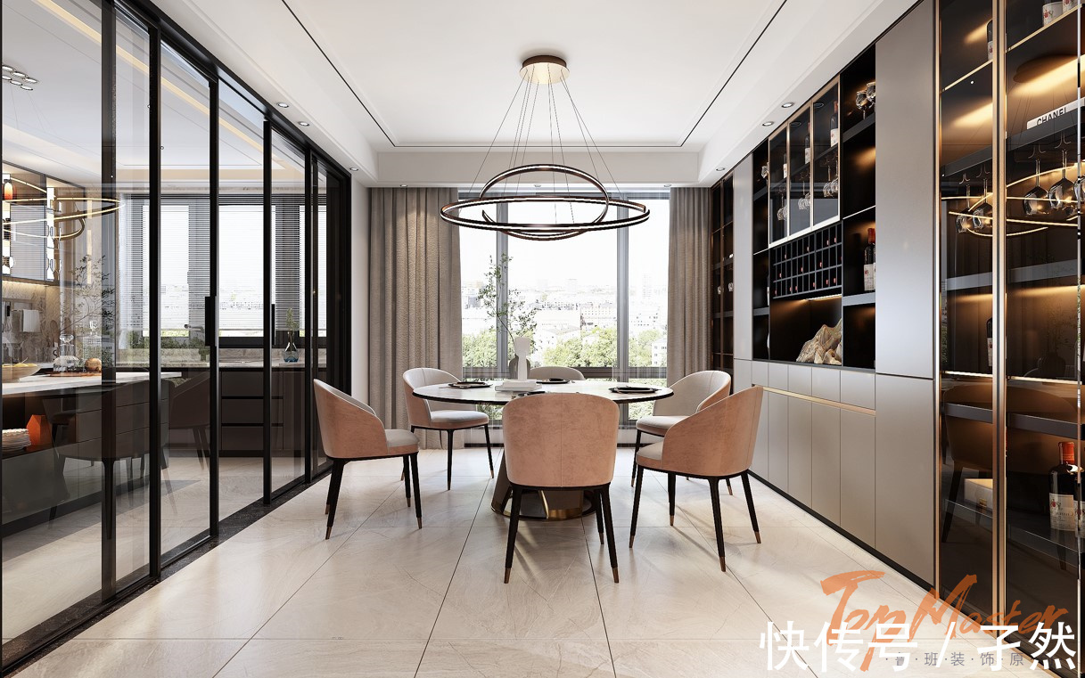 一日三餐|【鲁班装饰】云麓九里120㎡现代轻奢风格,莫兰迪艺术