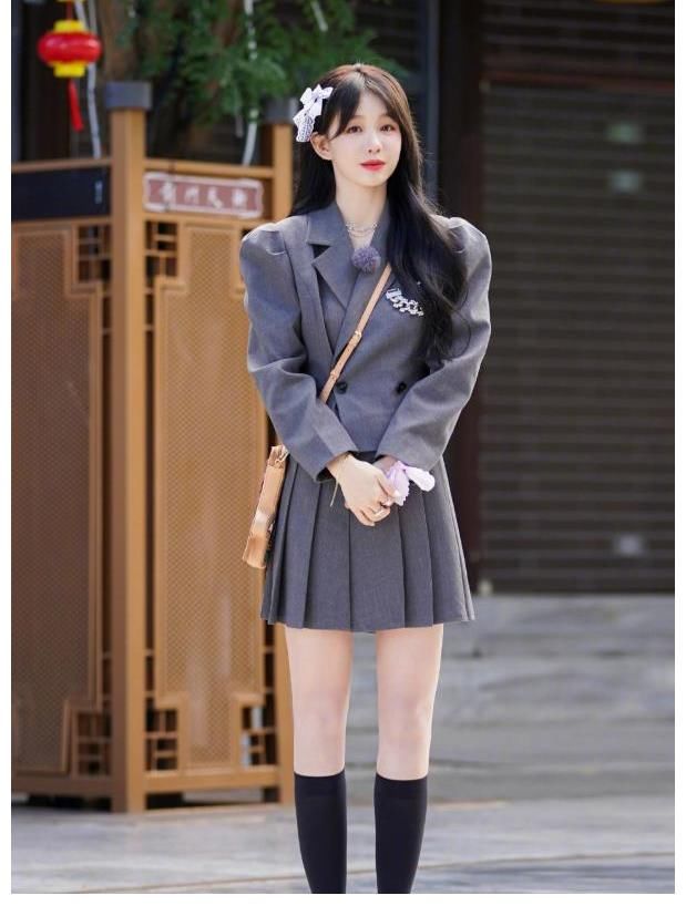 jk|徐梦洁为装嫩，大胆挑战JK制服，这少女感我服了